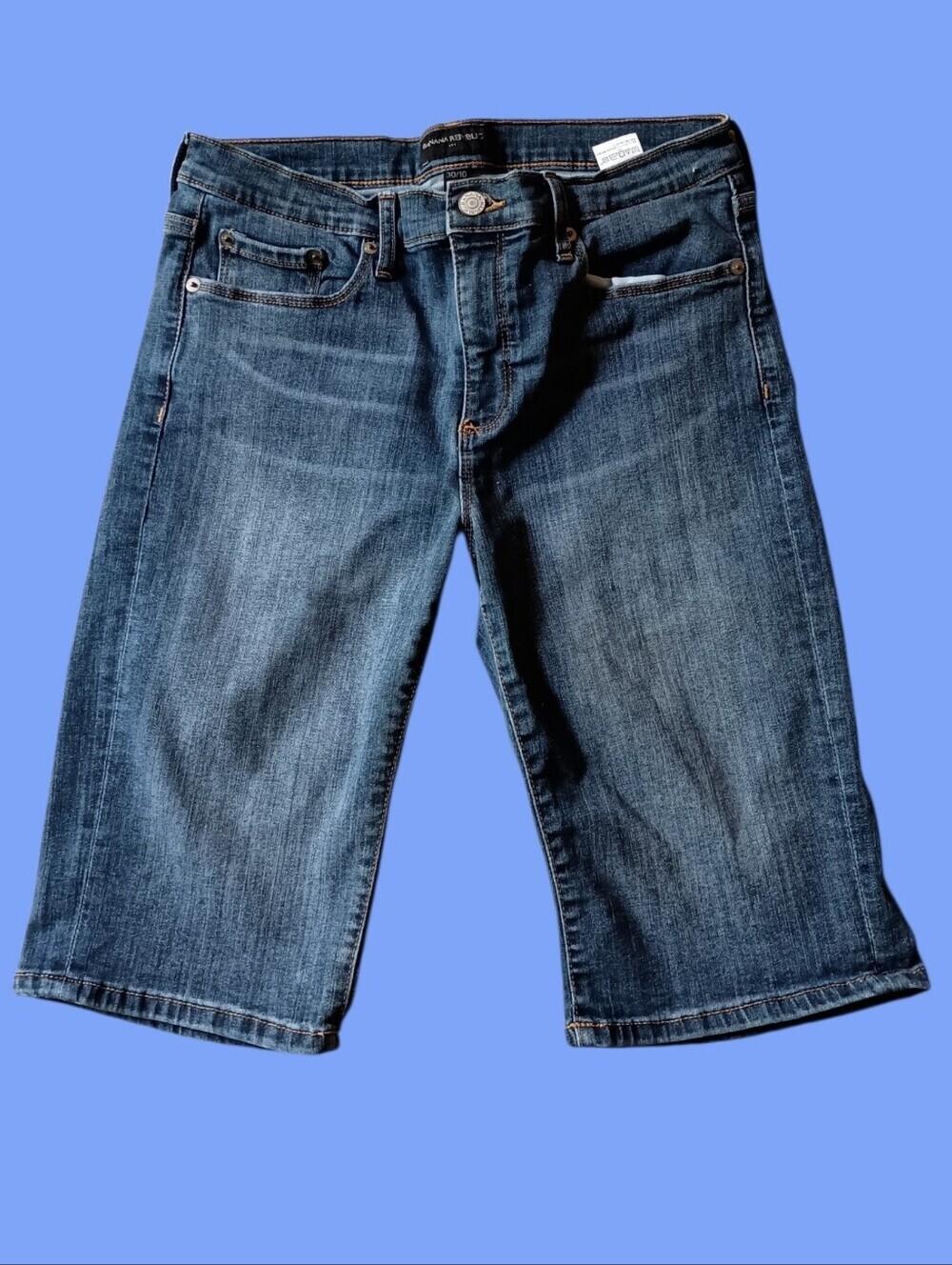 Womens Banana Republic  Blue Jean Shorts Size 30/10 Medium Wash Stretch EUC